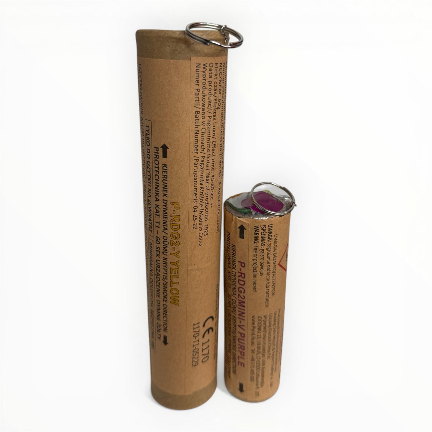 SMOKE GRENADE RDG-2 MINI. COLOR SMOKE (Pack of 10)